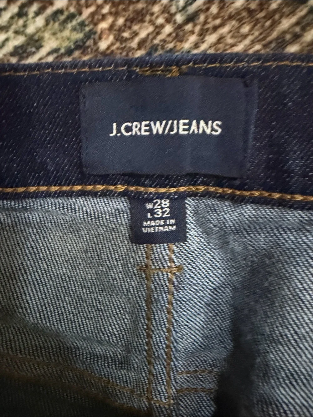 J. Crew Men's Straight Jeans in Dark Indigo 28x32